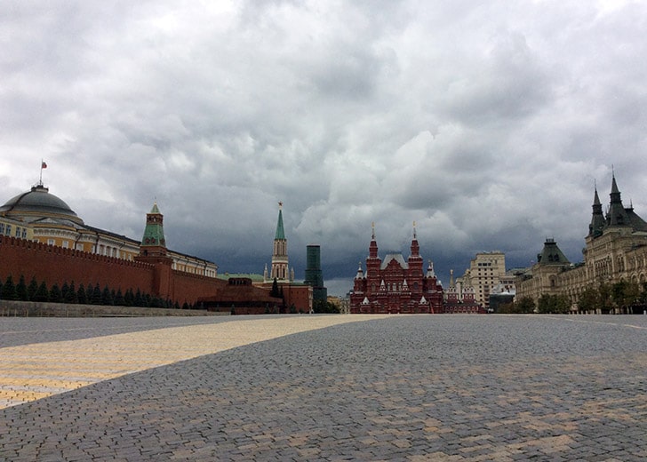la Plaza Roja de Moscú